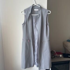 Calvin Klein Gray Sleeveless Vest Grey Size 4